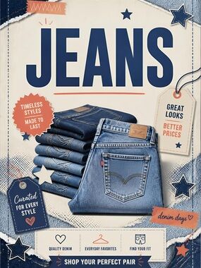 Women’s Blue Denim Jeans - Live 8/16 3PM